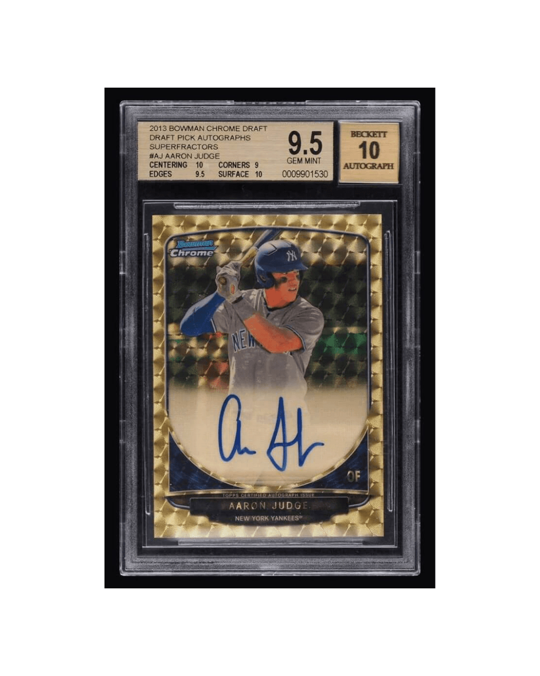 Aaron Judge's Bowman Chrome Superfractor Just Sold for $5.2 Million. New Modern Baseball Record.