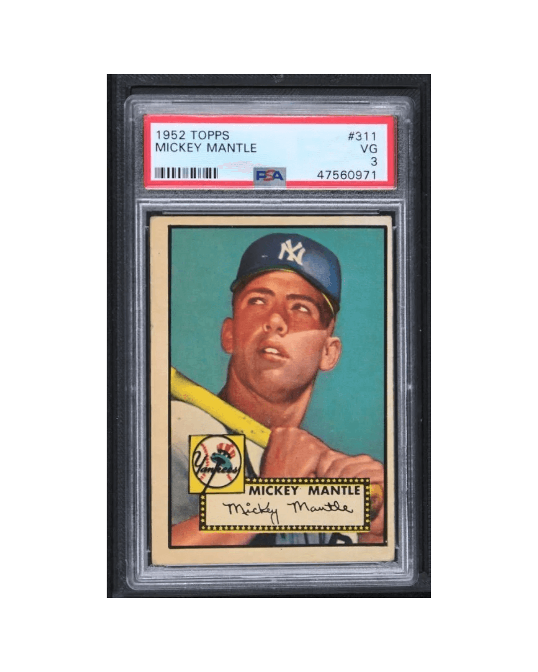 A 1952 Topps Mickey Mantle PSA 3 Just Sold for $240,000. That's $80K Above the Grade Record.