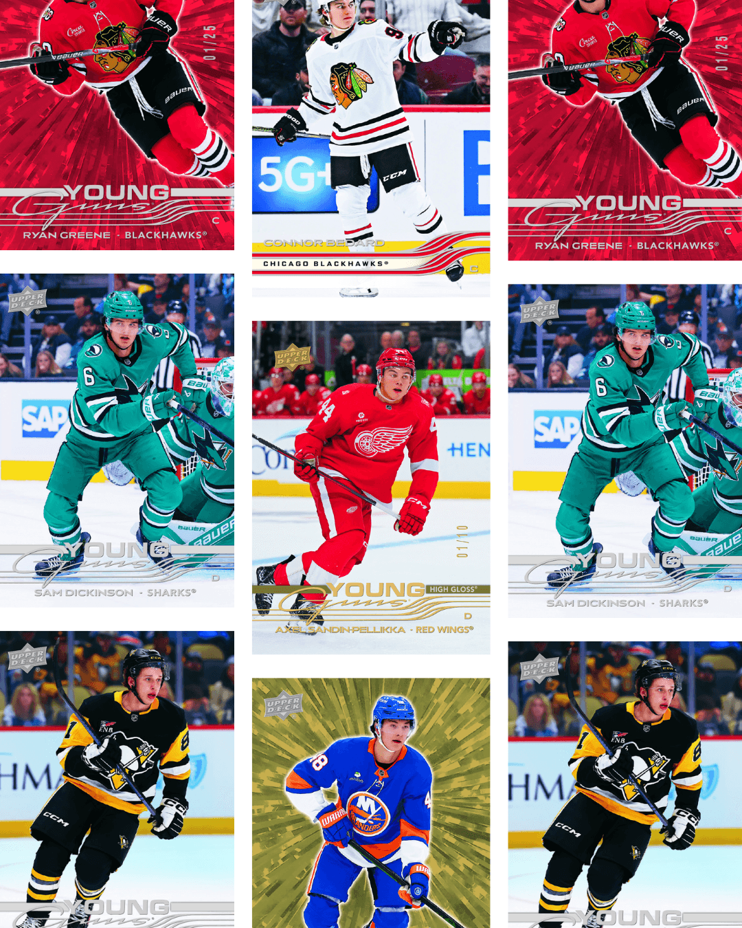 Upper Deck Series 2 Hockey Drops Today. Matthew Schaefer Just Passed Bobby Orr. Here Are the Young Guns to Chase.
